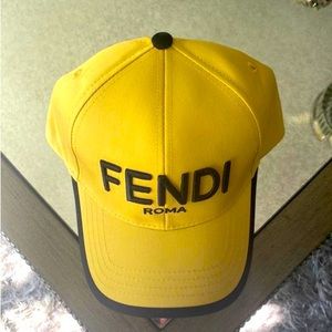 Fendi hat, new never used, mustard color!!!